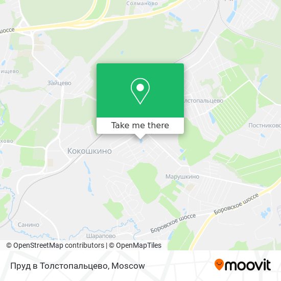 Пруд в Толстопальцево map