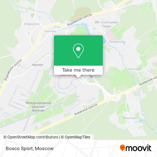 Bosco Sport map