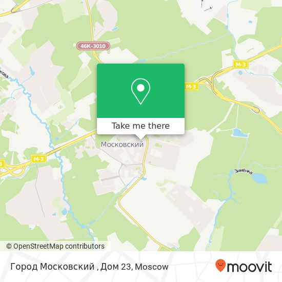 Город Московский , Дом 23 map