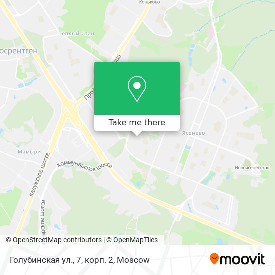 Голубинская ул., 7, корп. 2 map