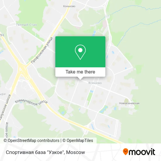 Спортивная база "Узкое" map