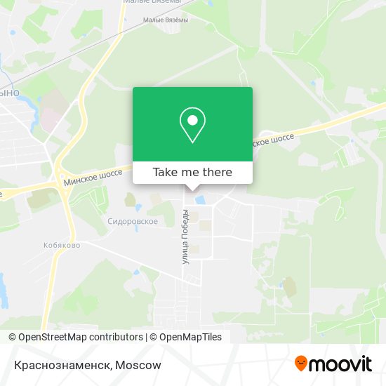 Краснознаменск map