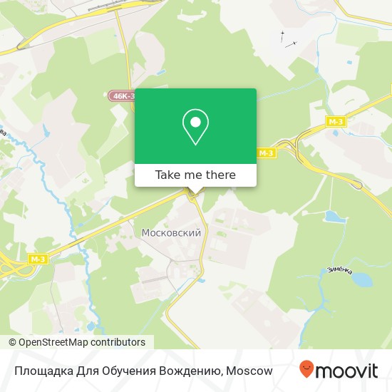 Площадка Для Обучения Вождению map