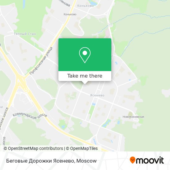 Беговые Дорожки Ясенево map