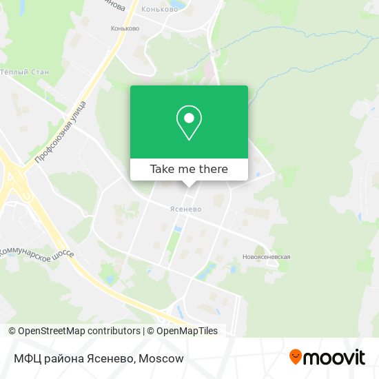 МФЦ района Ясенево map