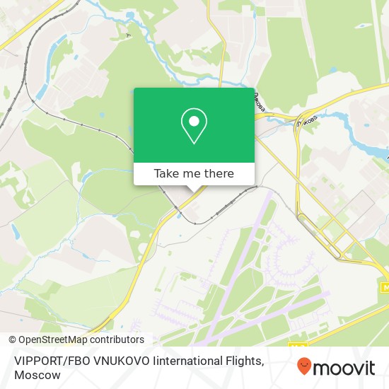 VIPPORT / FBO VNUKOVO Iinternational Flights map