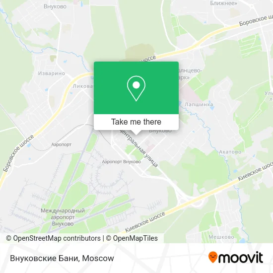 Внуковские Бани map
