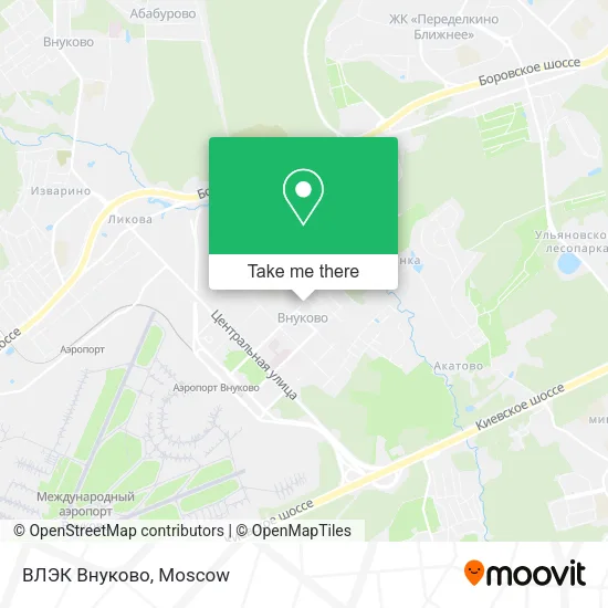 ВЛЭК Внуково map