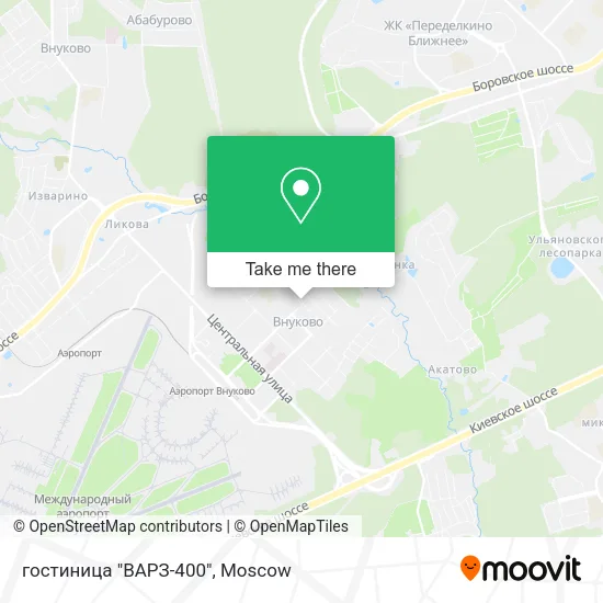 гостиница "ВАРЗ-400" map