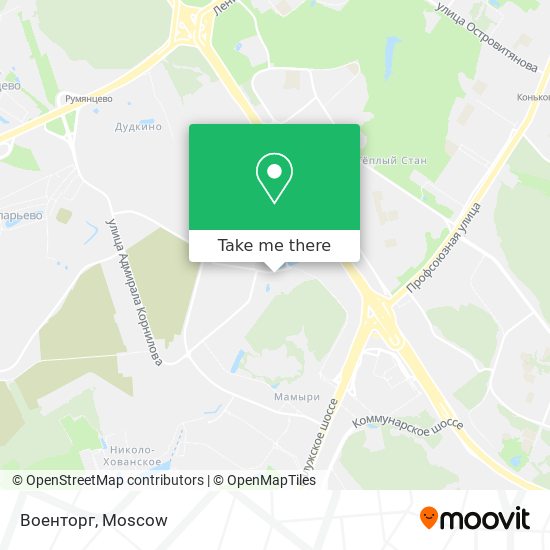 Военторг map