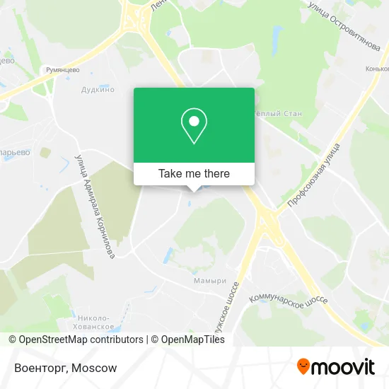 Военторг map