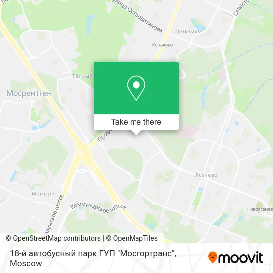 18-й автобусный парк ГУП "Мосгортранс" map