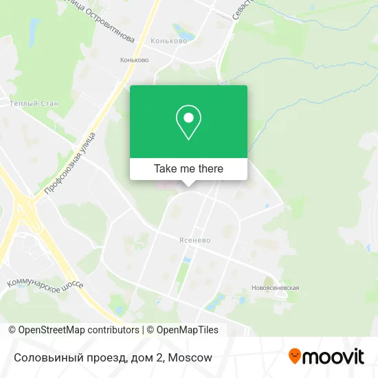 Соловьиный проезд, дом 2 map
