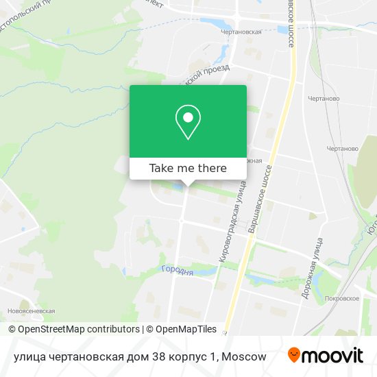 улица чертановская дом 38 корпус 1 map