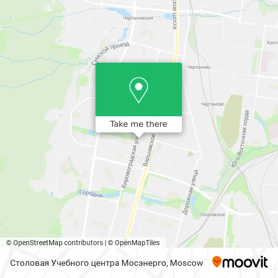 Столовая Учебного центра Мосэнерго map