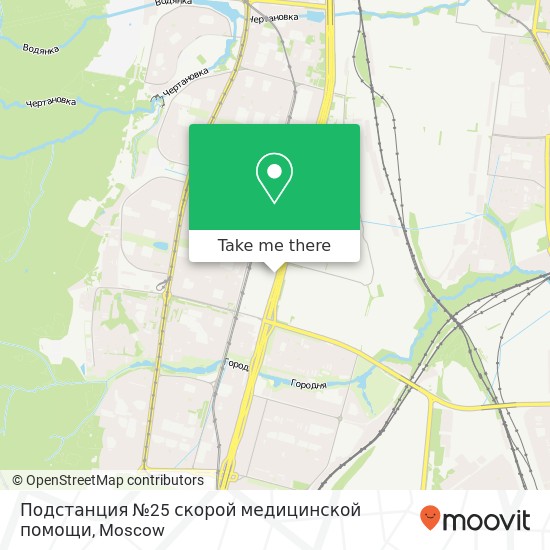 Подстанция №25 скорой медицинской помощи map