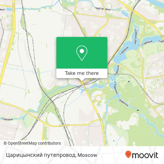 Царицынский путепровод map