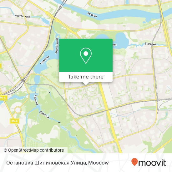 Остановка Шипиловская Улица map