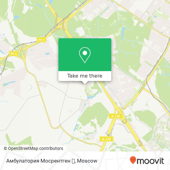 Амбулатория Мосрентген 🏥 map