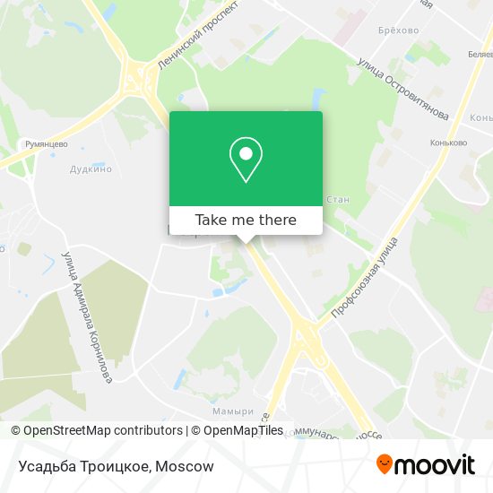 Усадьба Троицкое map