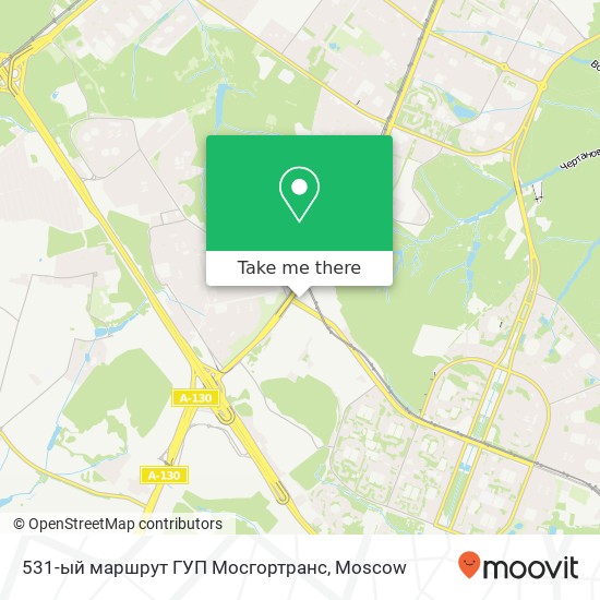 531-ый маршрут ГУП Мосгортранс map