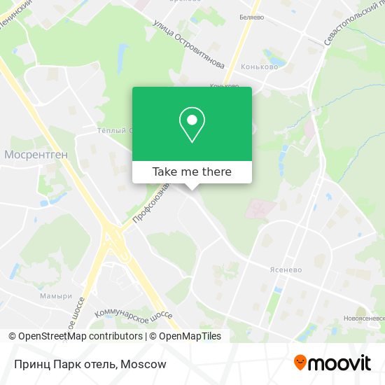 Принц Парк отель map