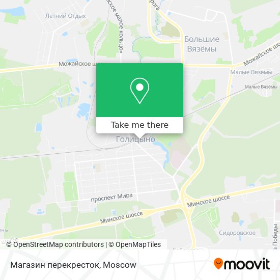 Магазин перекресток map