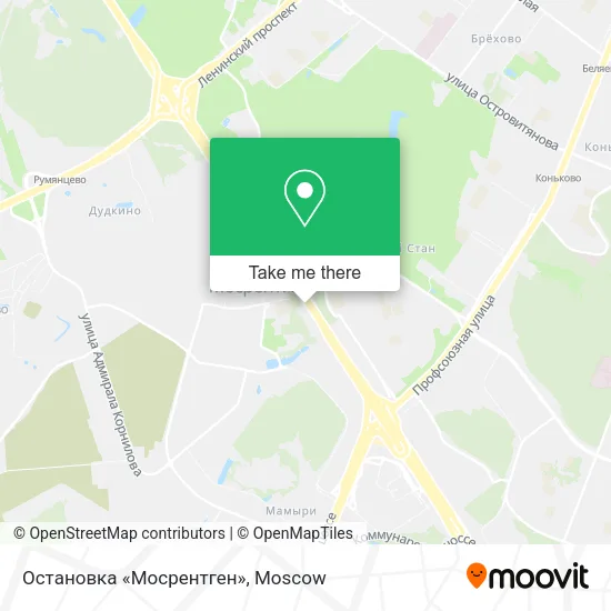Остановка «Мосрентген» map