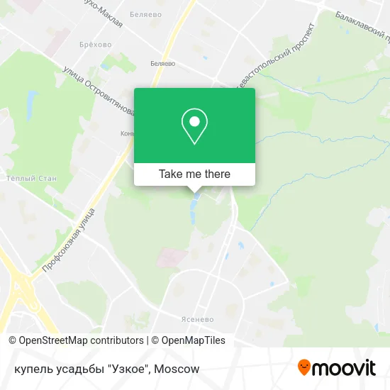 купель усадьбы "Узкое" map