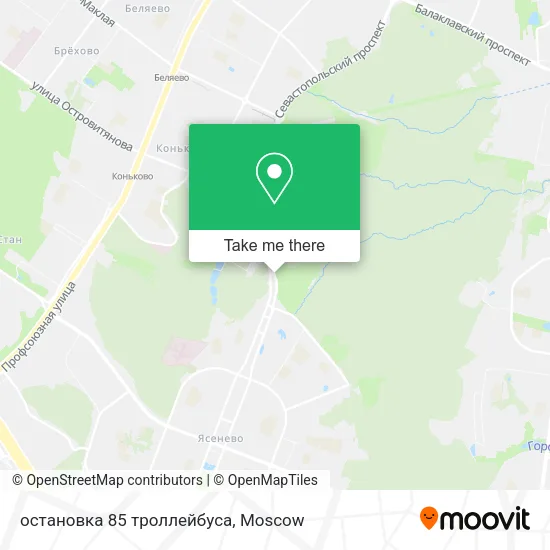 остановка 85 троллейбуса map