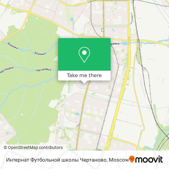 Интернат  Футбольной школы Чертаново map