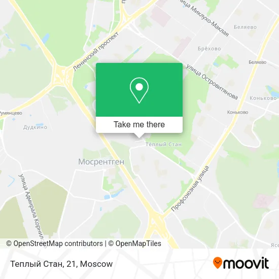 Теплый Стан, 21 map