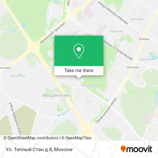 Ул. Теплый Стан д.8 map