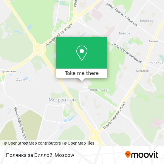 Полянка за Биллой map