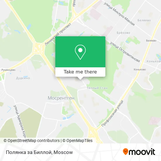 Полянка за Биллой map