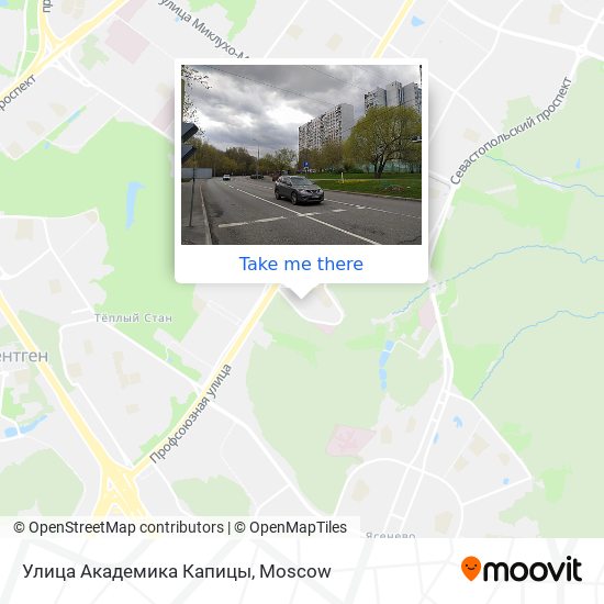 Улица Академика Капицы map