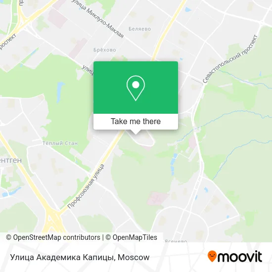 Улица Академика Капицы map