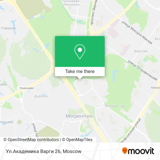 Ул.Академика Варги 26 map