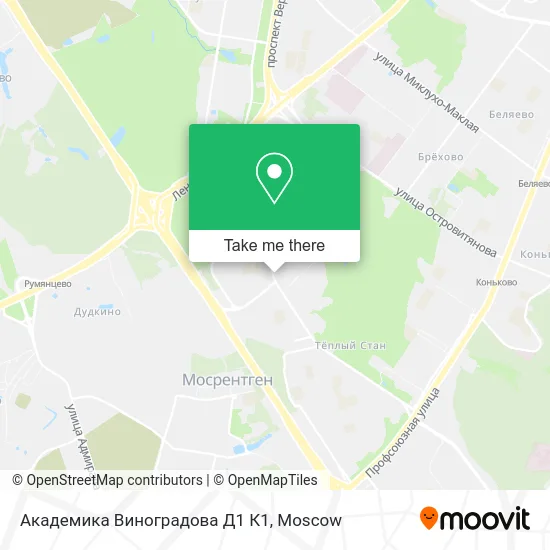 Академика Виноградова Д1 К1 map