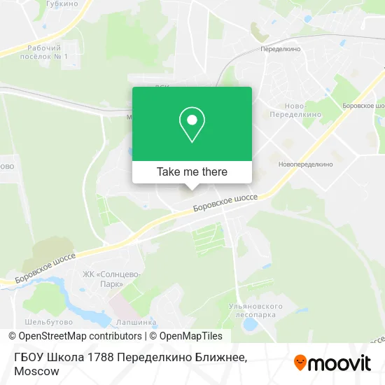 ГБОУ Школа 1788 Переделкино Ближнее map