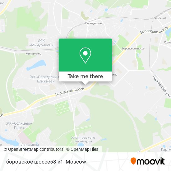 боровское шоссе58 к1 map