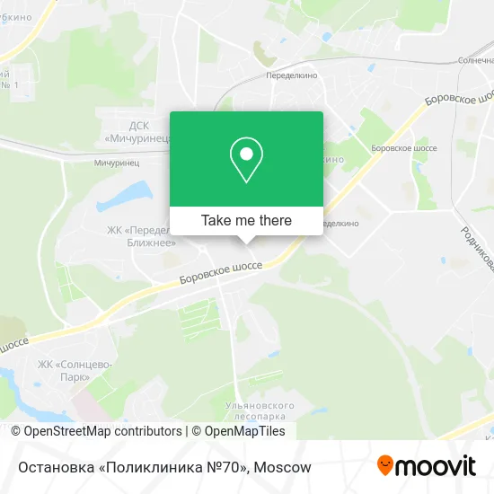 Остановка «Поликлиника №70» map