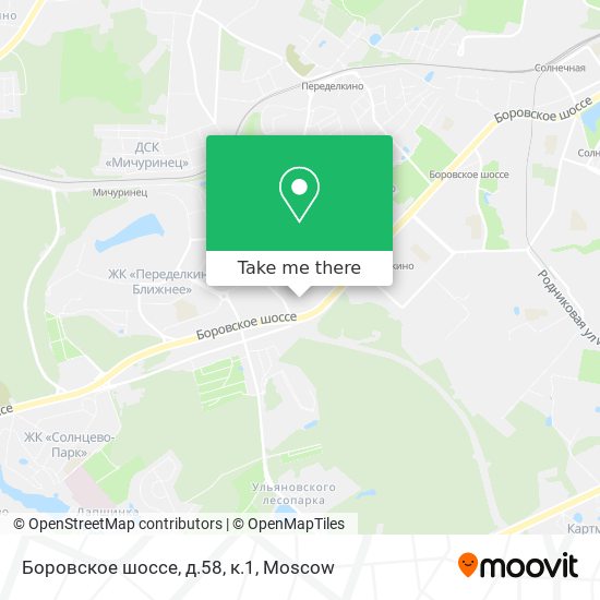 Боровское шоссе, д.58, к.1 map