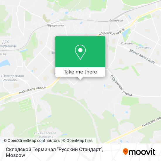 Складской Терминал "Русский Стандарт" map