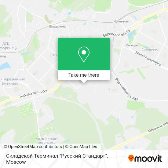 Складской Терминал "Русский Стандарт" map