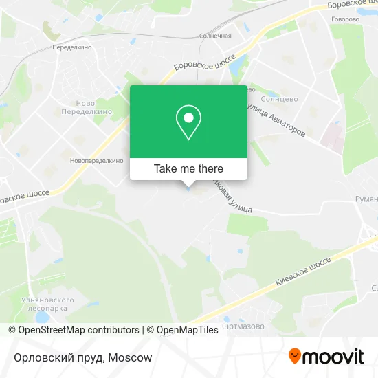Орловский пруд map
