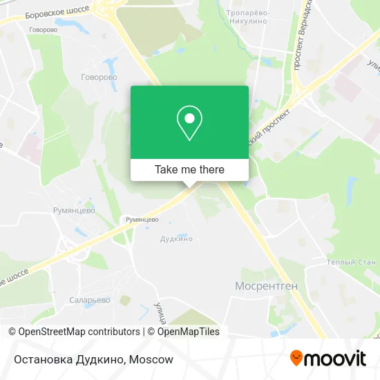 Остановка Дудкино map