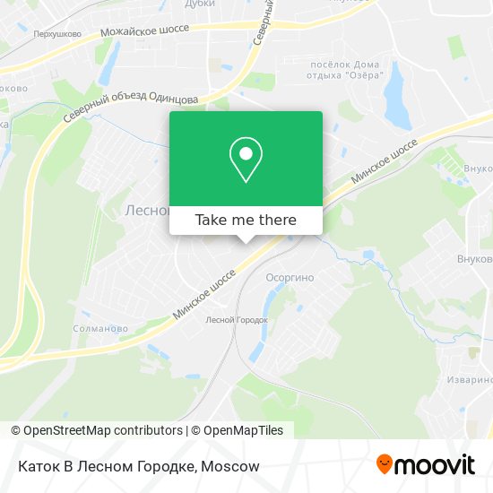 Каток В Лесном Городке map