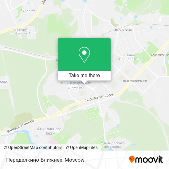 Переделкино Ближнее map