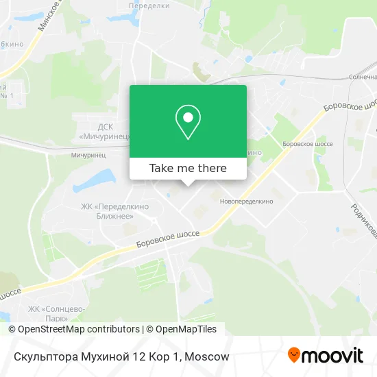 Скульптора Мухиной 12 Кор 1 map
